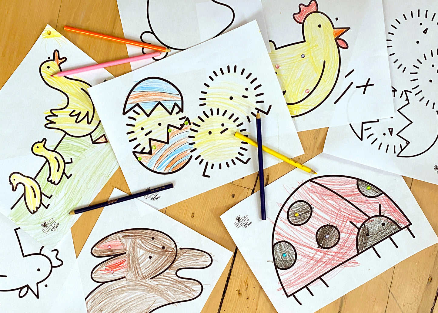 Printable Coloring Pages - Spring Bundle