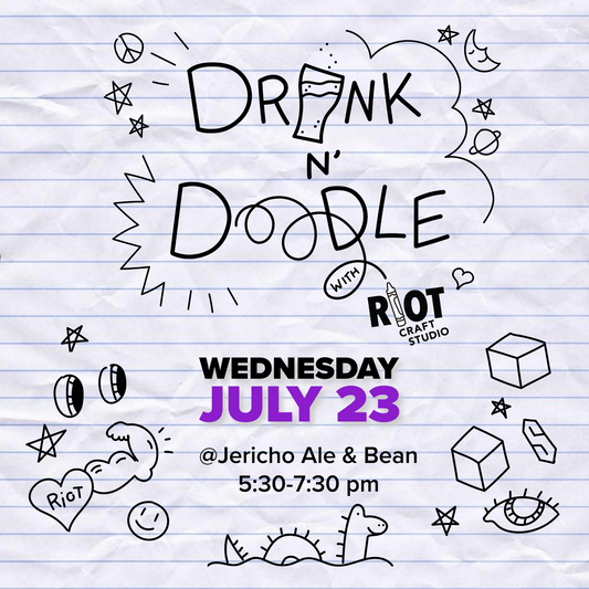 Drink n' Doodle: July 23 @ Jericho Ale & Bean