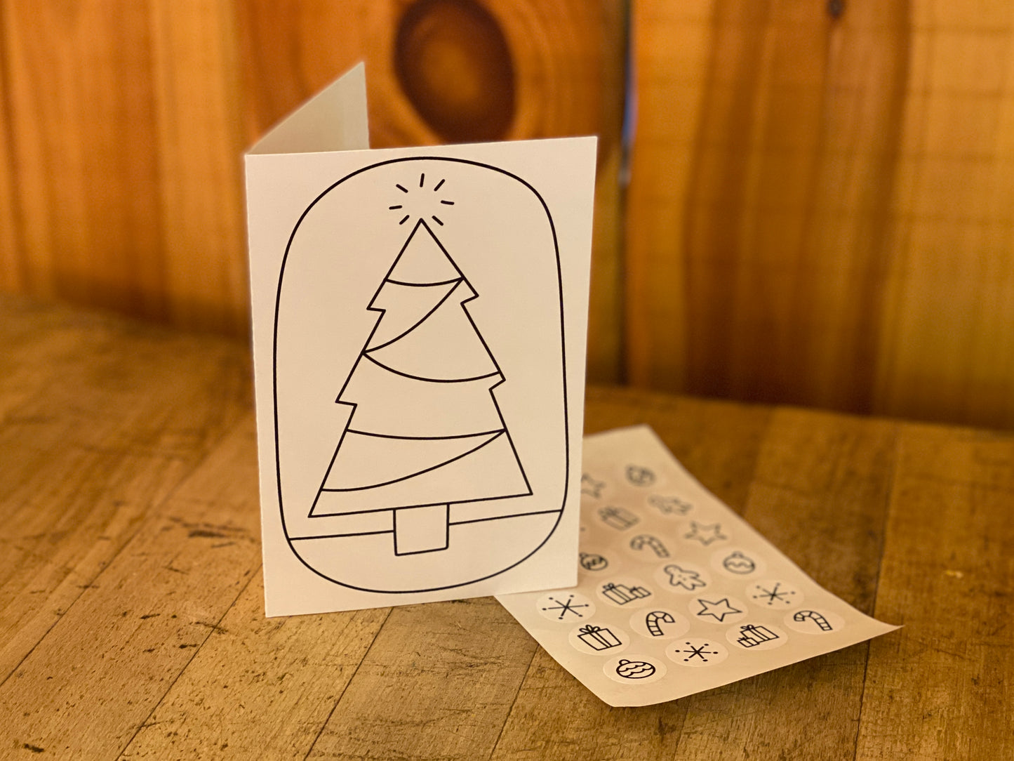 Pine After Pine: Holiday Sticker Card