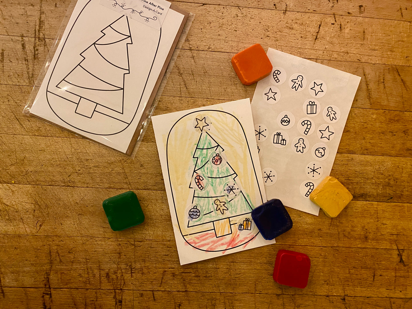 Pine After Pine: Holiday Sticker Card