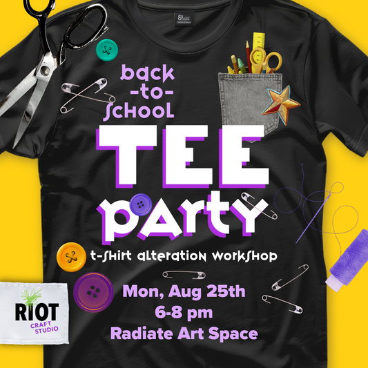 Tee Party: T-shirt alteration workshop