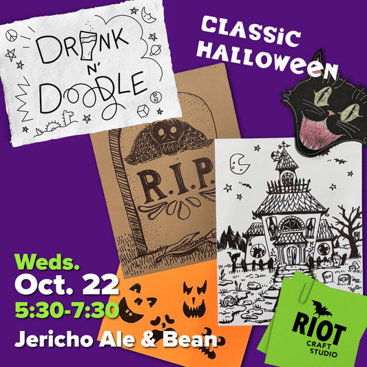 Drink n' Doodle: Classic Halloween Oct. 22 @ Jericho Ale & Bean